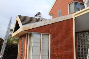 Exterior preparation before painting a Watsonia home